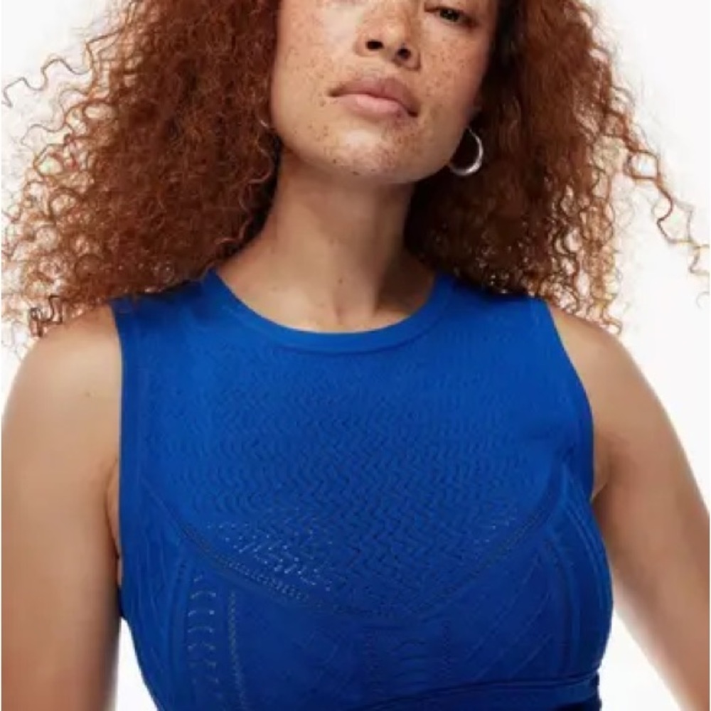 Cobalt Blue Babaton Pointelle Tank XS